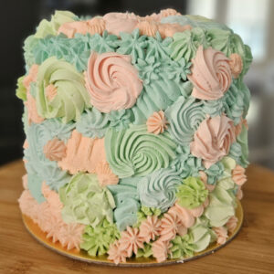 Vanille taart - marsepein - rozenjam