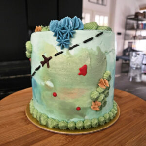 Chocoladetaart - mascarpone - rode bessen